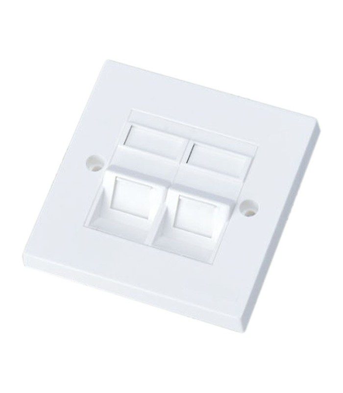 فیس پلیت دو پورت 45 درجه