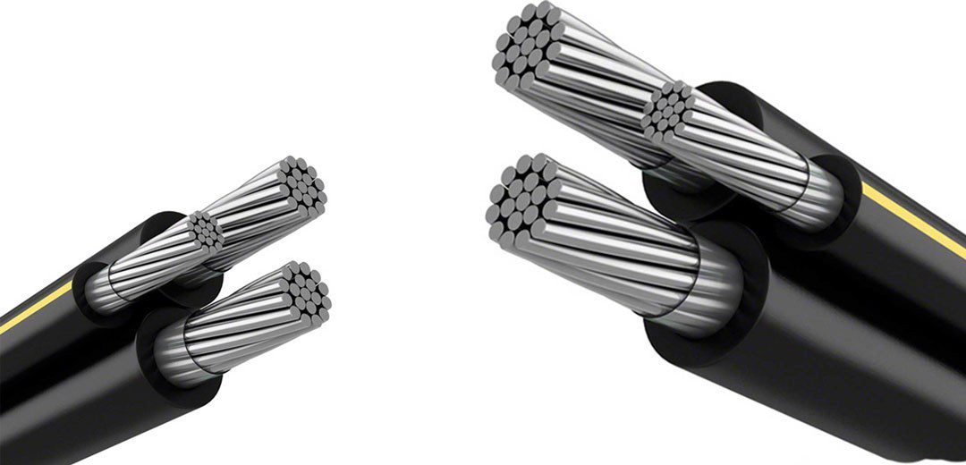 Two and three-strand aluminum ground wire cable Etemad Alborz
