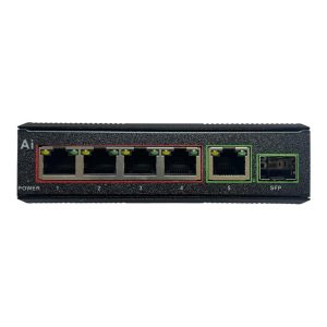 سوئیچ poe AI صنعتی 4 پورت فول گیگ G0411 GPI SFP